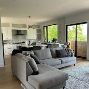Interior kitchen and living room security window film